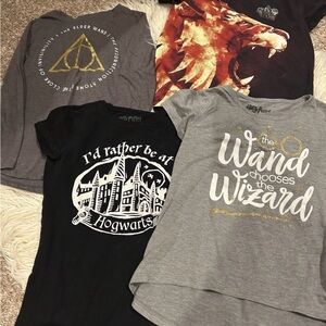 Harry Potter set of 4 girls 10/12 tshirts
